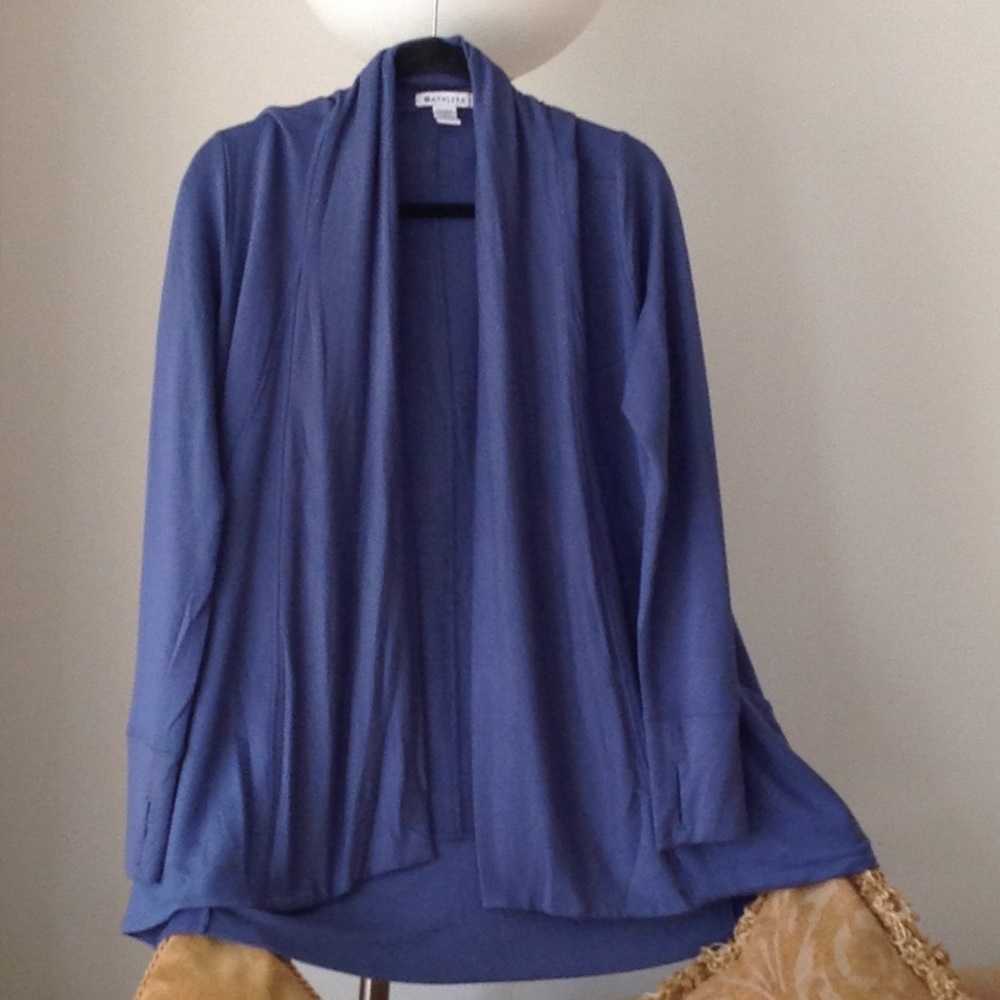 🌎 Athleta - Pranayama Wrap Cardigan in Periwinkle